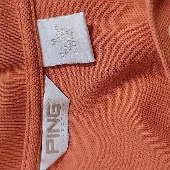 Ping Collection, Youth Golf Polo, Orange, Size Medium - Picture 3 of 6